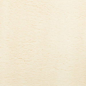 Creme Teppich HUARTE, Kurzflor, Waschbar, 120x120 cm