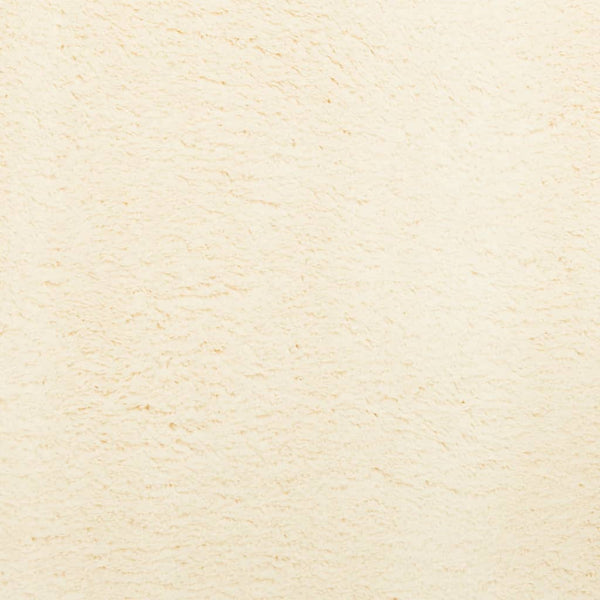 Creme Teppich HUARTE, Kurzflor, Waschbar, 120x120 cm