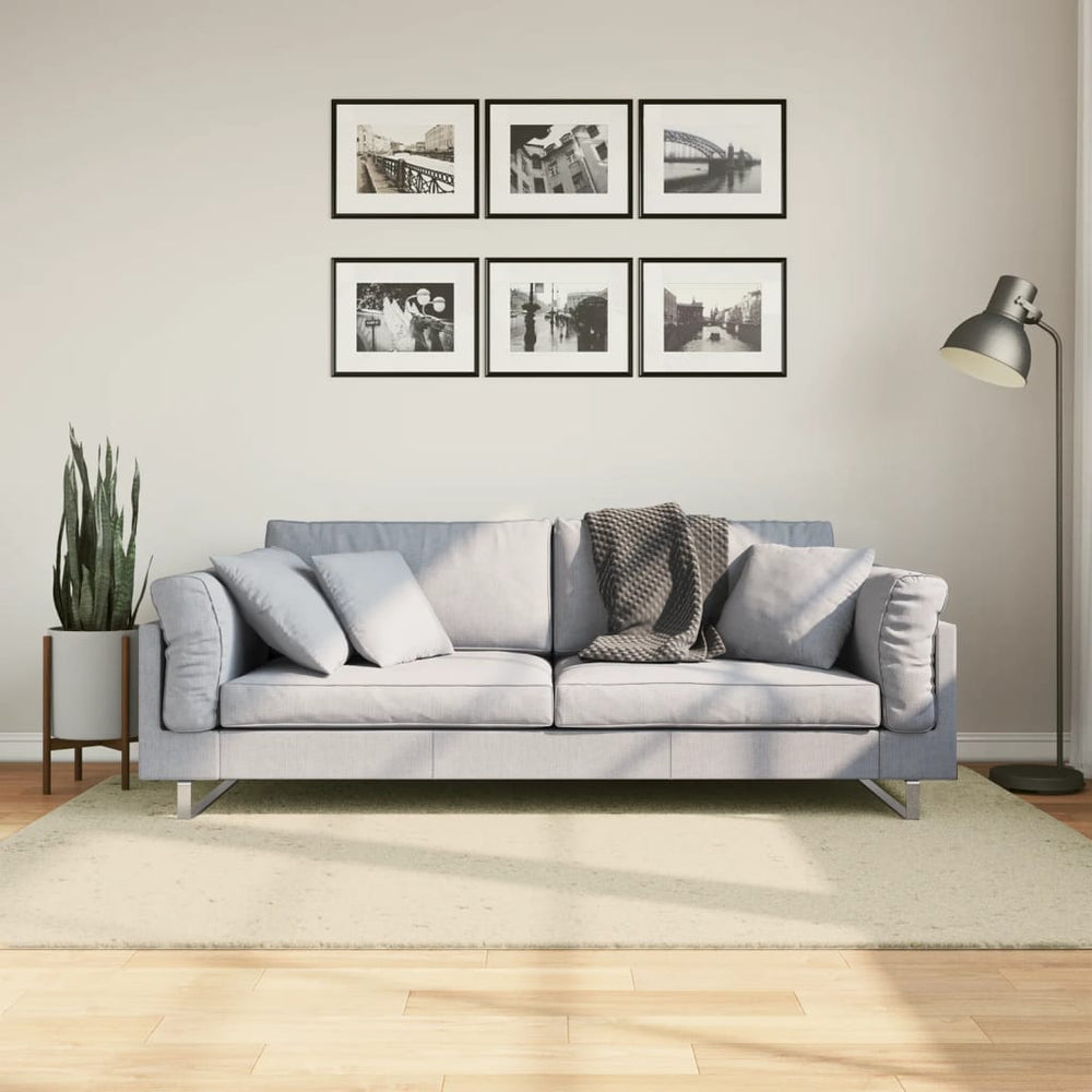 Creme Teppich HUARTE, Kurzflor, 140x200 cm