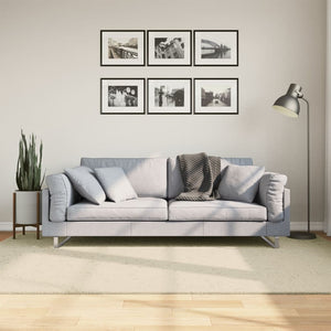 Weicher, waschbarer Kurzflor-Teppich Creme 160x230 cm