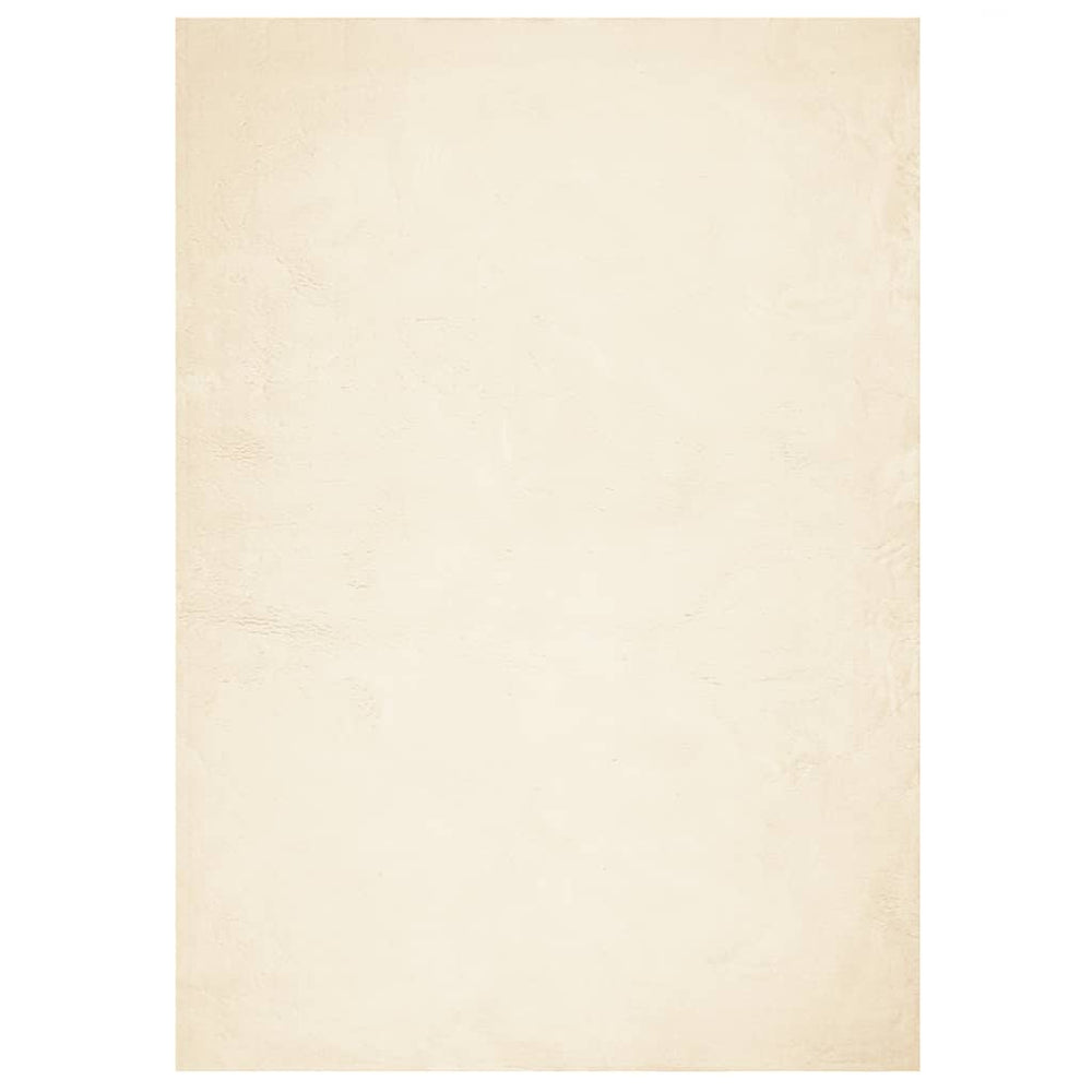 Waschbarer Teppich Kurzflor Creme 200x280 cm