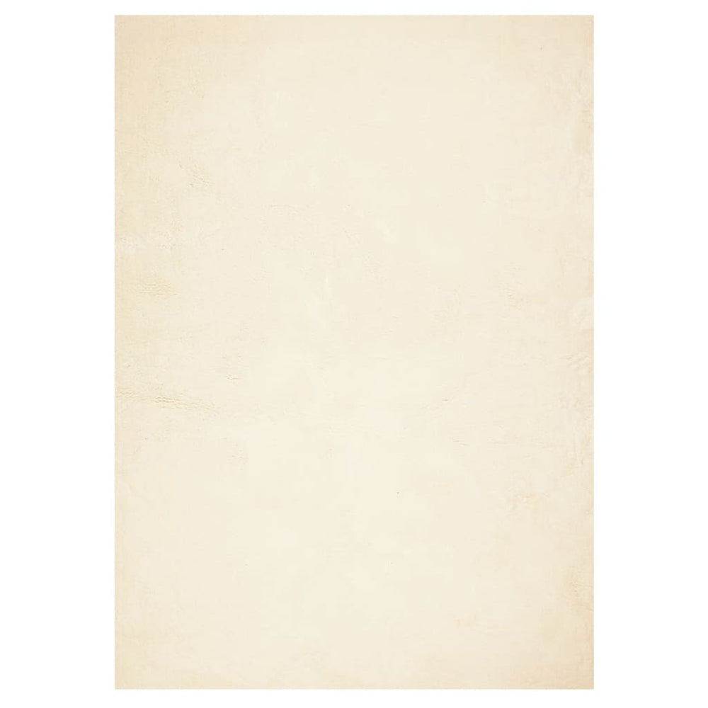 Waschbarer Kurzflor Teppich Creme 240x340 cm