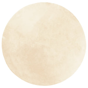 Waschbarer Teppich HUARTE Creme Ø 100cm