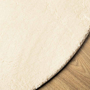 Waschbarer Teppich HUARTE Creme Ø 100cm