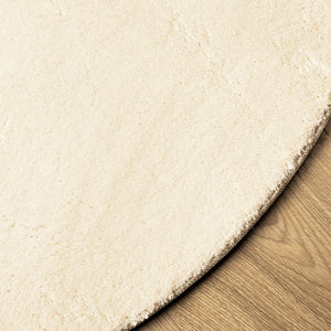 vidaXL Tapis HUARTE à poils courts, doux et lavable, crème Ø 200 cm