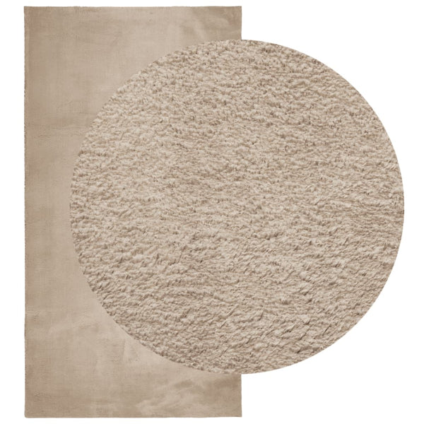 Sandfarbener Teppich HUARTE, 60x110 cm
