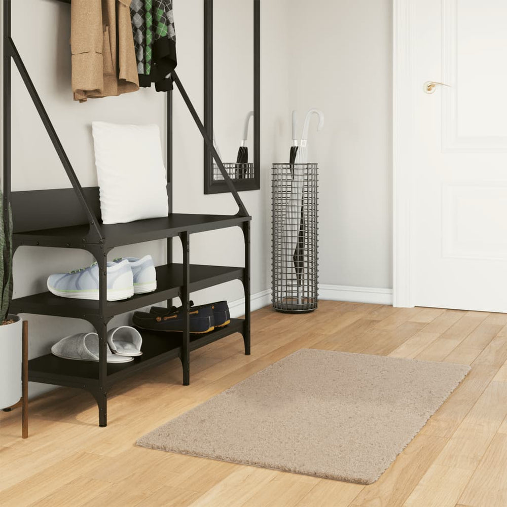 Sandfarbener Teppich HUARTE, 60x110 cm