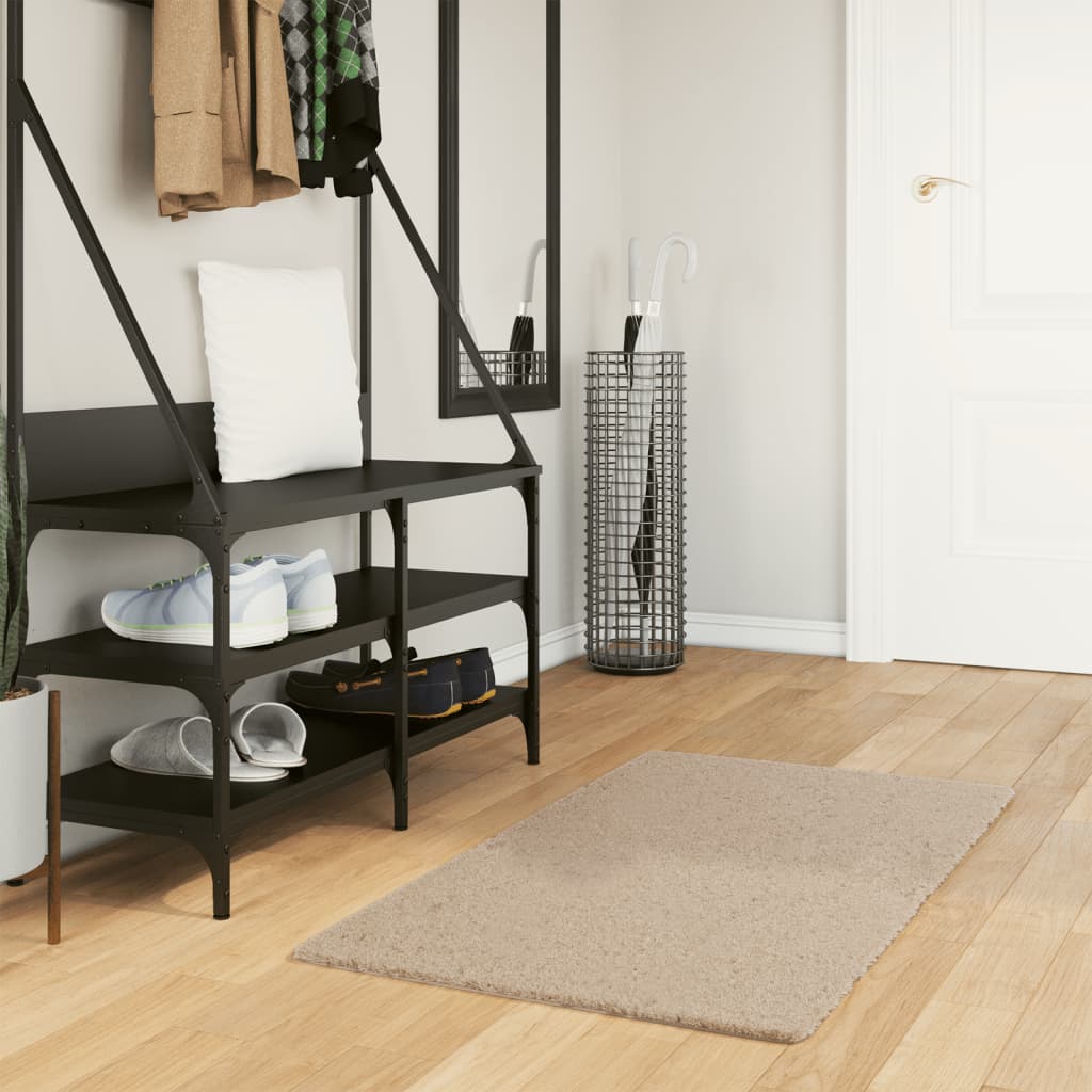 Sandfarbener Teppich HUARTE, 60x110 cm