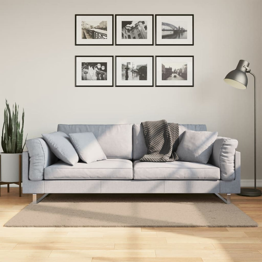 Sandfarbener Teppich HUARTE, 80x150 cm