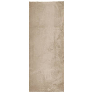 Sandfarbener Teppich HUARTE, 80x200 cm