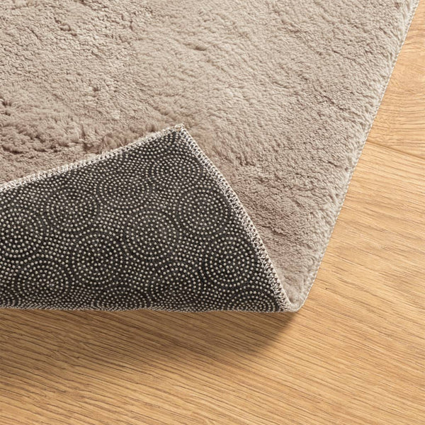 Sandfarbener Teppich HUARTE, 80x250 cm, Waschbar