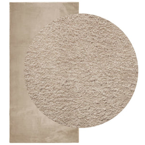 Sandfarbener Teppich HUARTE, 100x200 cm