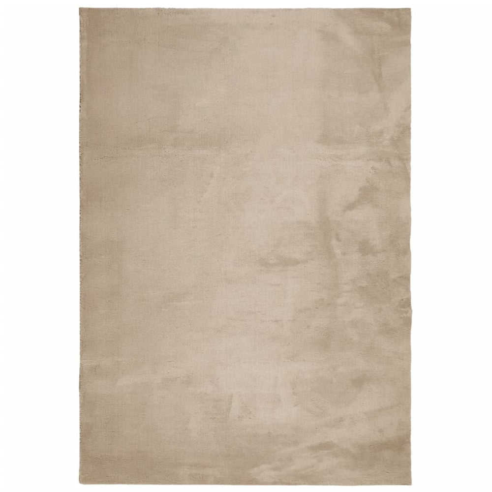 Sandfarbener Teppich HUARTE, 140x200 cm
