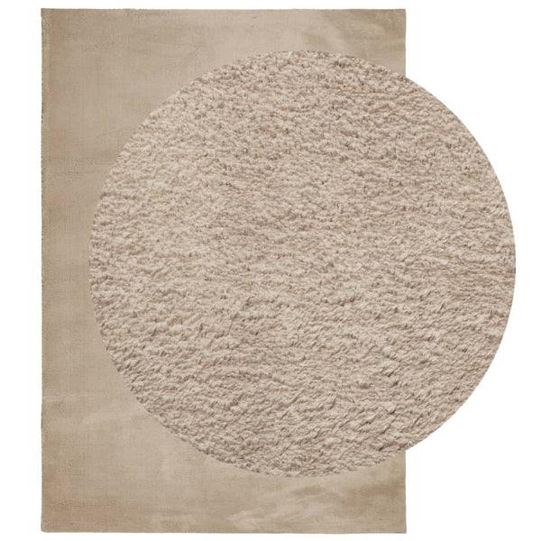 Sandfarbener Teppich HUARTE, 140x200 cm