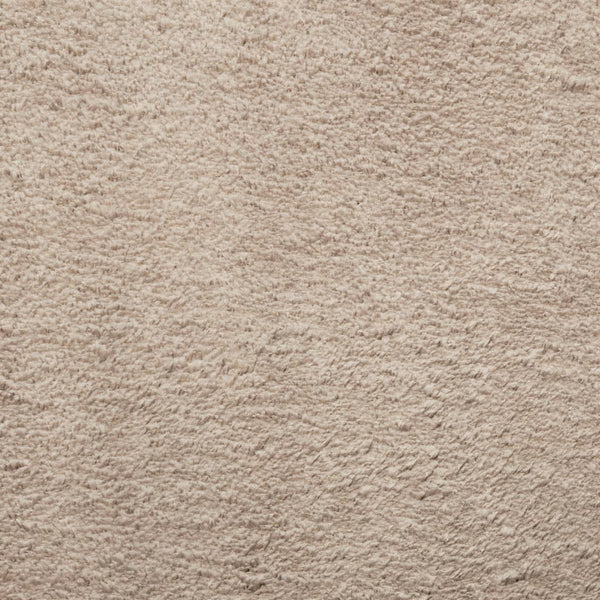 Sandfarbener Kurzflor Teppich 160x230cm Waschbar