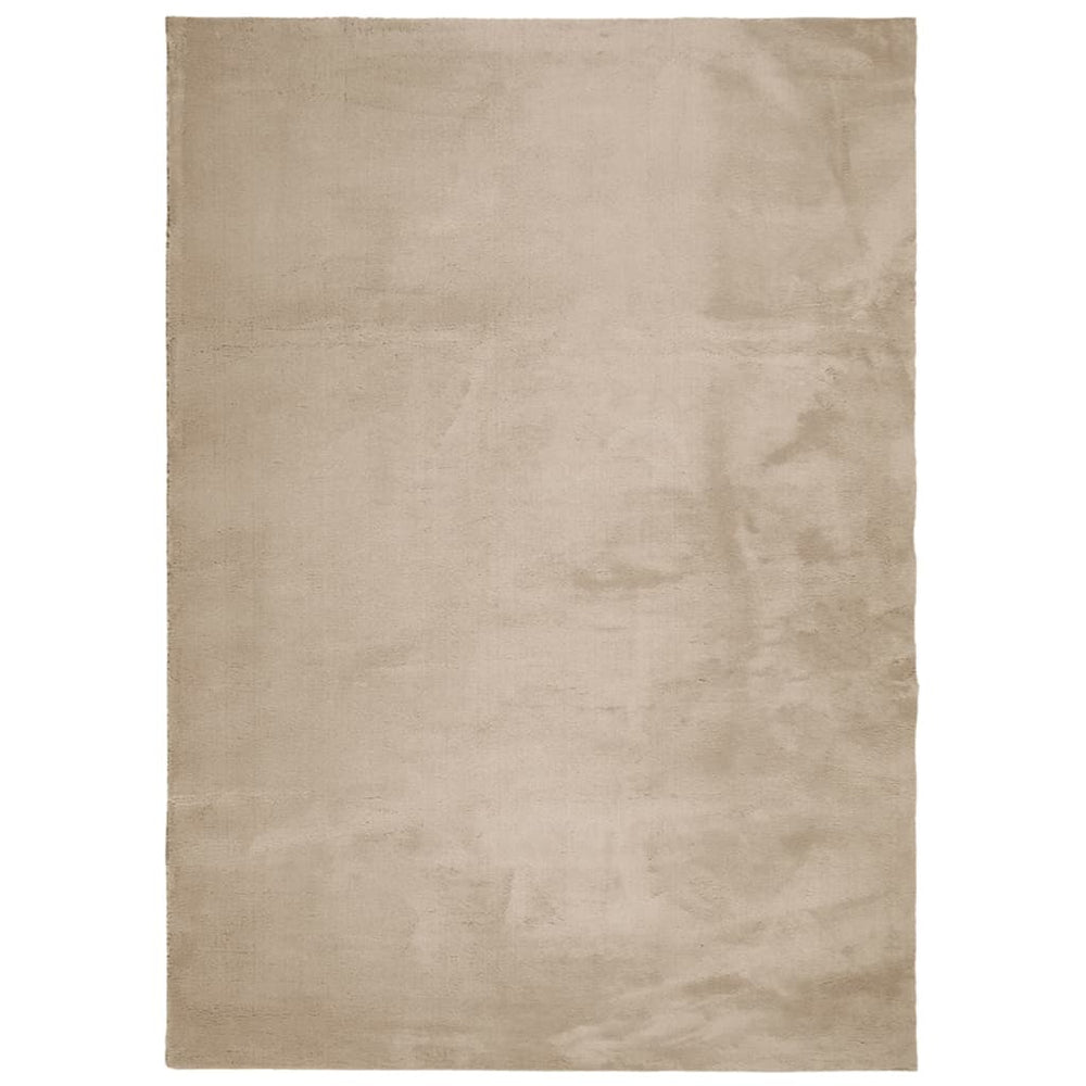 Sandfarbener Teppich HUARTE, 200x280 cm, Waschbar