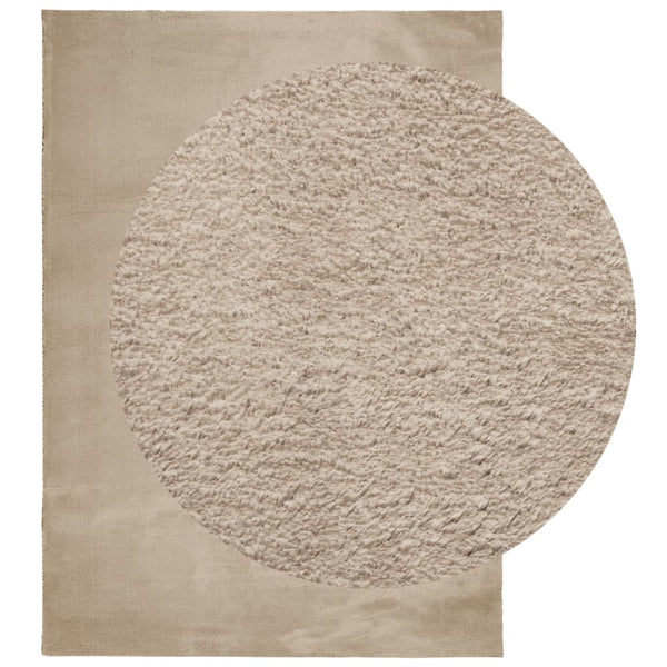 vidaXL Tapis HUARTE à poils courts doux et lavable couleur sable 200x280 cm