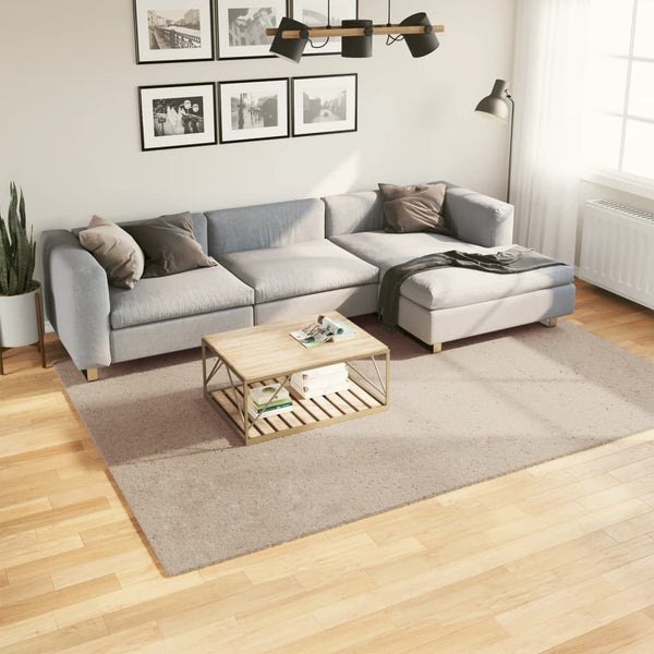 vidaXL Tapis HUARTE à poils courts doux et lavable couleur sable 200x280 cm