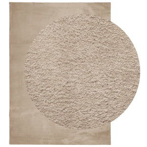 Sandfarbener Teppich HUARTE, 240x340cm, Waschbar