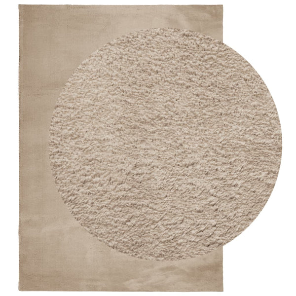 Sandfarbener Teppich HUARTE, 240x340cm, Waschbar