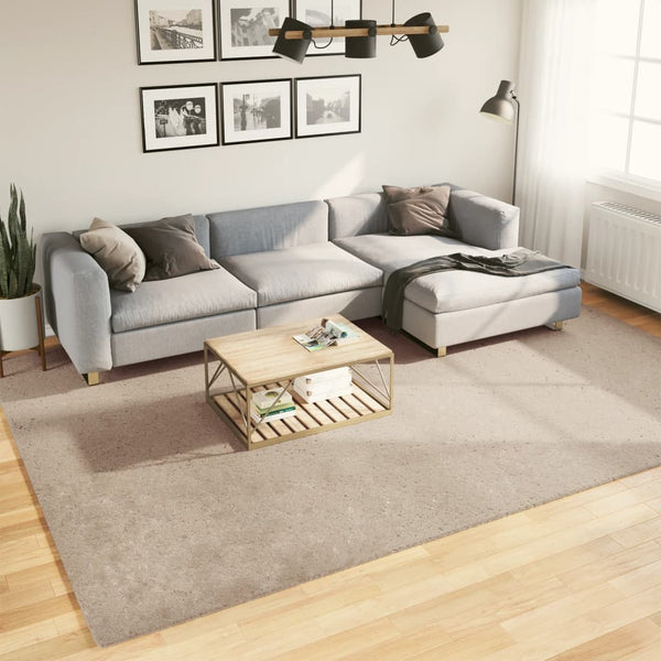 Sandfarbener Teppich HUARTE, 240x340cm, Waschbar