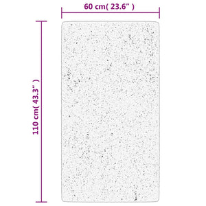 Grauer Kurzflor Teppich HUARTE 60x110 cm