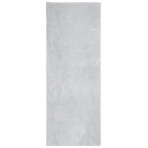 Grauer Kurzflor Teppich HUARTE, 80x200 cm