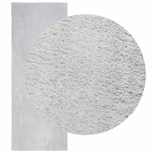 Grauer Kurzflor Teppich HUARTE, 80x200 cm