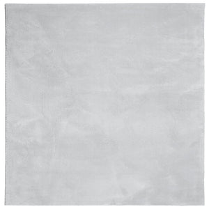 Grauer Kurzflor Teppich HUARTE 160x160 cm