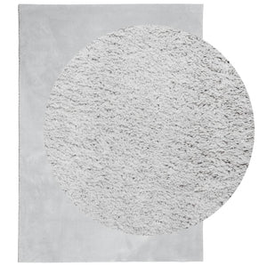 Grauer Kurzflor Teppich HUARTE 160x230 cm