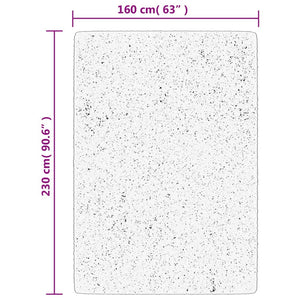 Grauer Kurzflor Teppich HUARTE 160x230 cm