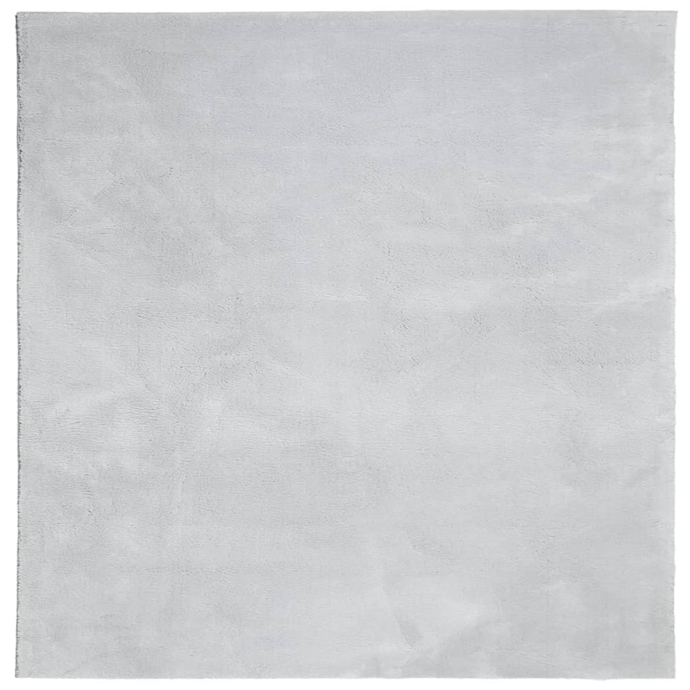 Waschbarer Teppich HUARTE, Kurzflor, Grau, 200x200 cm