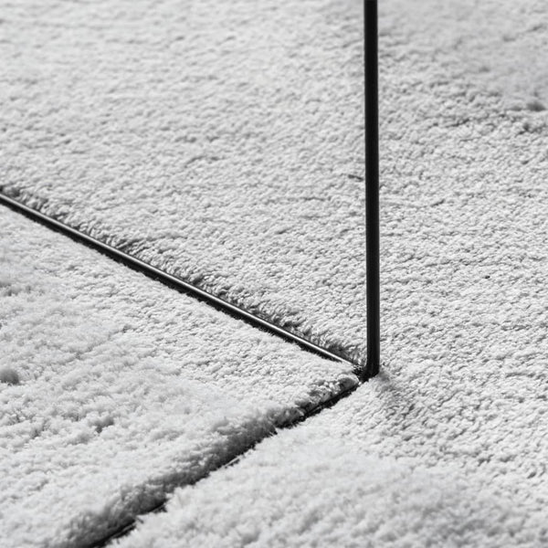 Waschbarer Teppich HUARTE, Kurzflor, Grau, 200x200 cm
