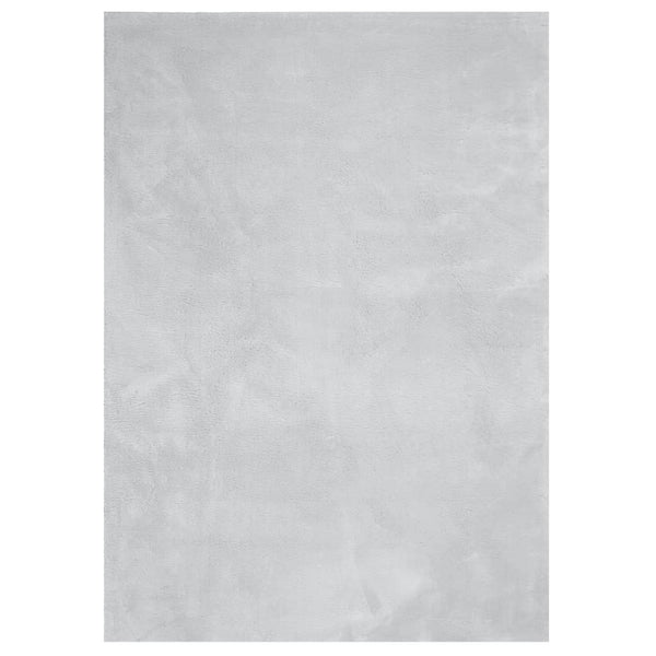 Grauer Kurzflor Teppich HUARTE, 200x280 cm