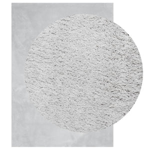 Grauer Kurzflor Teppich HUARTE, 200x280 cm