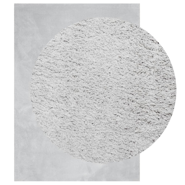 Grauer Kurzflor Teppich HUARTE, 200x280 cm