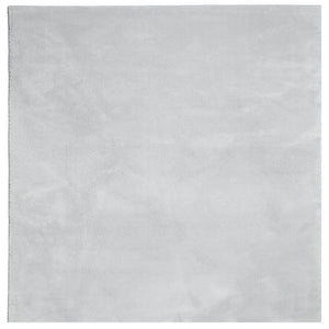 Grauer Kurzflor Teppich HUARTE, 240x240 cm