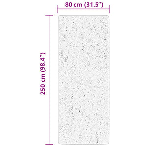 Waldgrüner Kurzflor Teppich HUARTE 80x250 cm