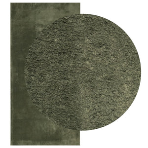 Waldgrüner Kurzflor Teppich HUARTE 100x200 cm