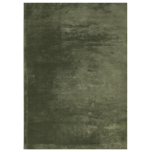 Waldgrüner Kurzflor Teppich HUARTE 140x200 cm