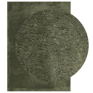 Waldgrüner Kurzflor Teppich HUARTE 140x200 cm