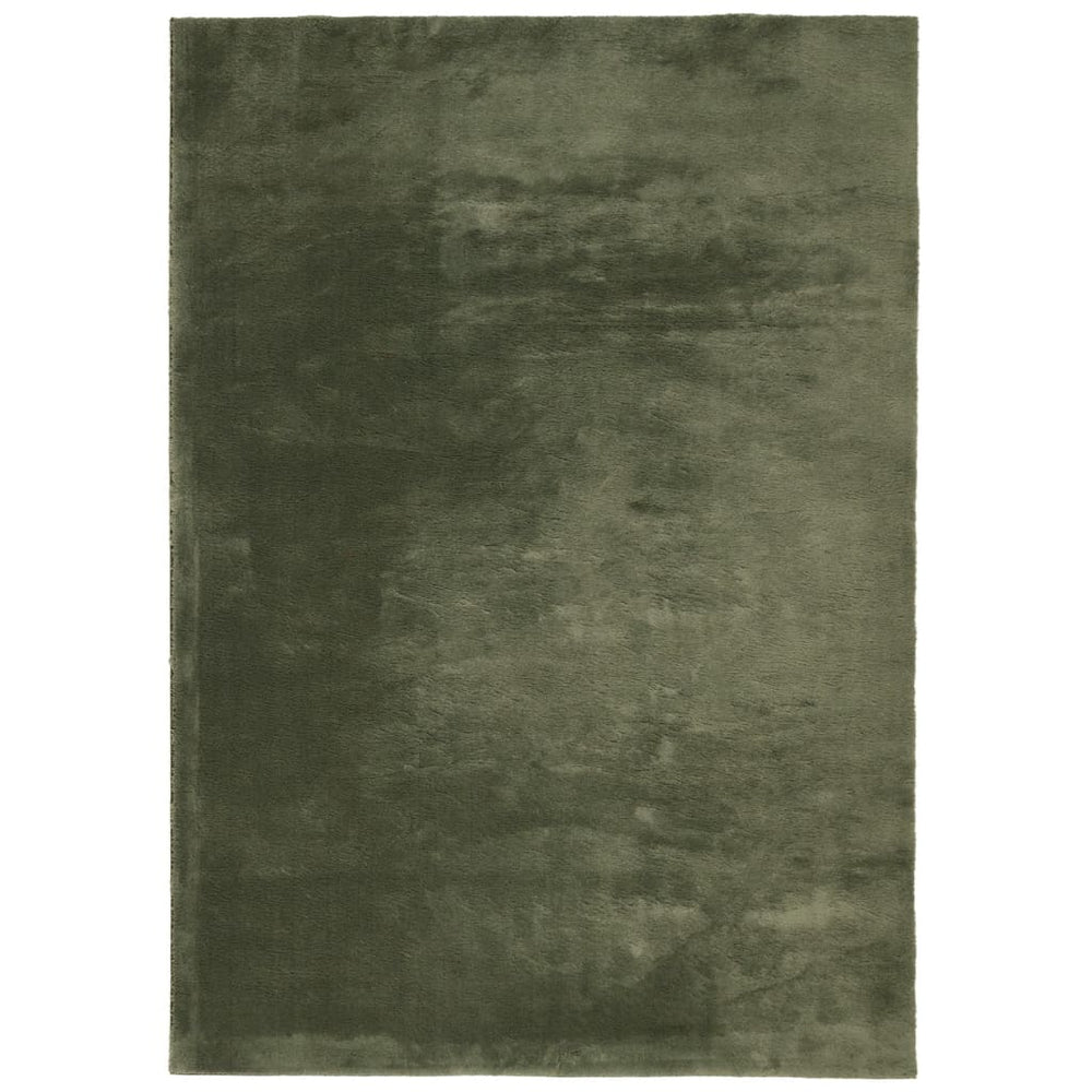 Waldgrüner Kurzflor Teppich HUARTE 160x230 cm