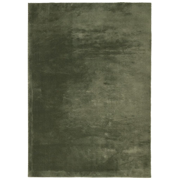 Waldgrüner Kurzflor Teppich HUARTE 160x230 cm
