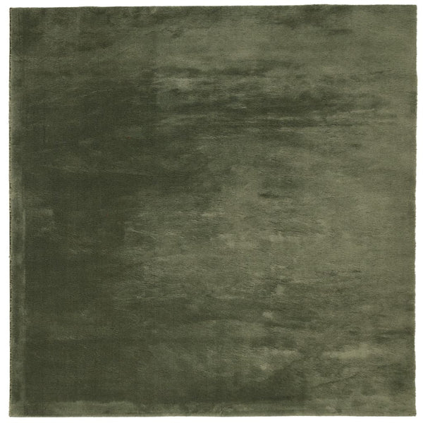 vidaXL Tapis HUARTE à poils courts, doux et lavable, vert forêt 200x200 cm