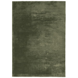 Waldgrüner Kurzflor Teppich 200x280 cm