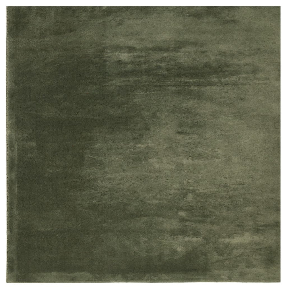 Waldgrüner Teppich HUARTE, 240x240 cm