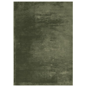 Waldgrüner Kurzflor Teppich 240x340 cm