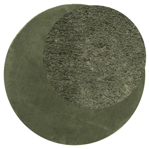 Waldgrüner Kurzflor Teppich HUARTE Ø 100cm