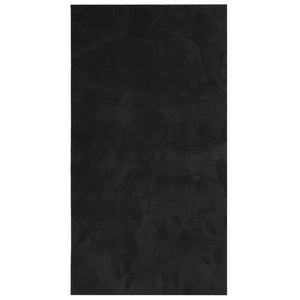 Schwarzer Teppich HUARTE, 60x110 cm, Kurzflor