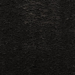 Schwarzer Kurzflor Teppich HUARTE 100x200 cm